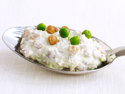 Linsröra med vitost och ärtor