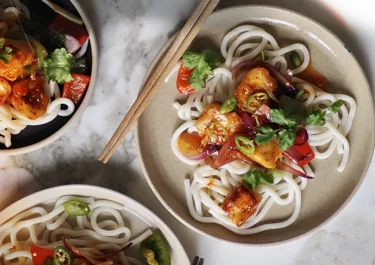 Paneer noodles