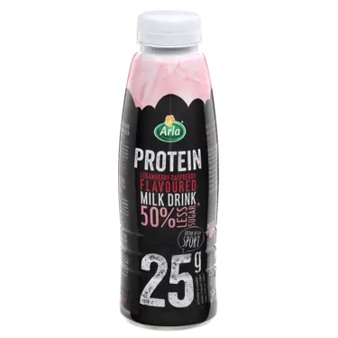 Arla Protein ρόφημα γάλακτος με γεύση φράουλα και 50% λιγότερη ζάχαρη 500g