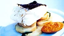 Kokt torsk med bouillabaisseyoghurt
