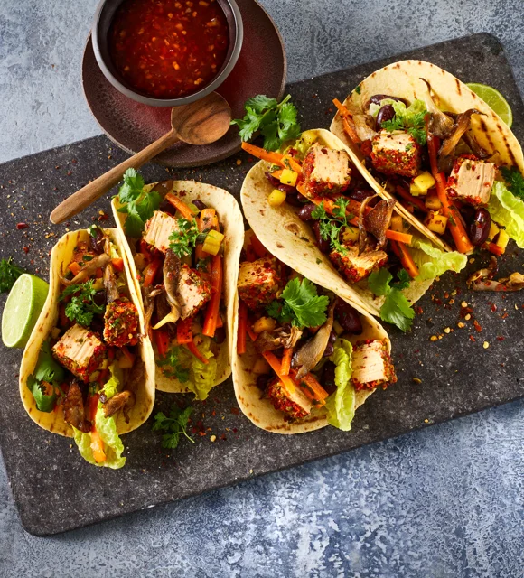 VEGETARISCHE FAJITAS MIT FRISCHKÄSE