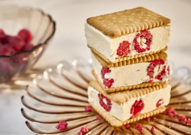 Eiscreme Sandwiches mit Frischkäse