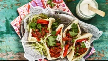 Tacobönor i pitabröd