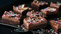 Brownie med enkel frosting