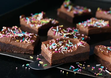 Brownie med enkel frosting