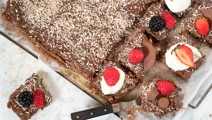 Chokladbollar i långpanna