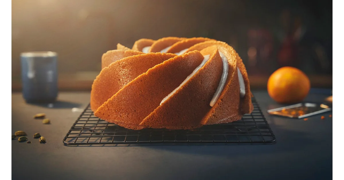 Bundt-kage med appelsin