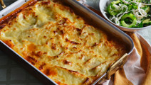 Potatismosgratäng med köttfärs