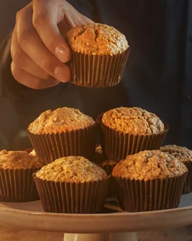 MUFFIN MET KOKOS EN KOFFIE