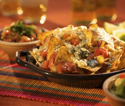 Nachos with Blue and Salsa