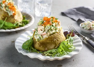 Räkfyllning till bakad potatis