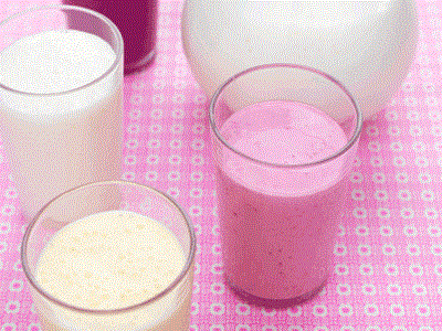 Smoothie med banan och apelsinjuice