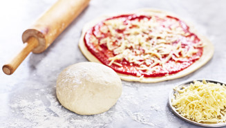Snabb pizzadeg utan jäst