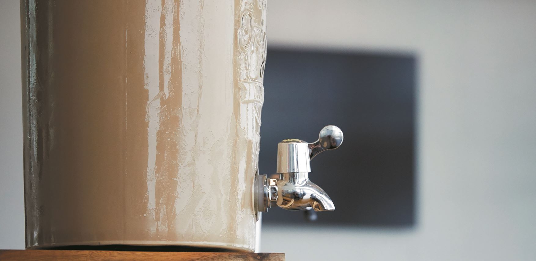 IJskoffie van de tap