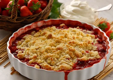 Smulpaj med jordgubbar