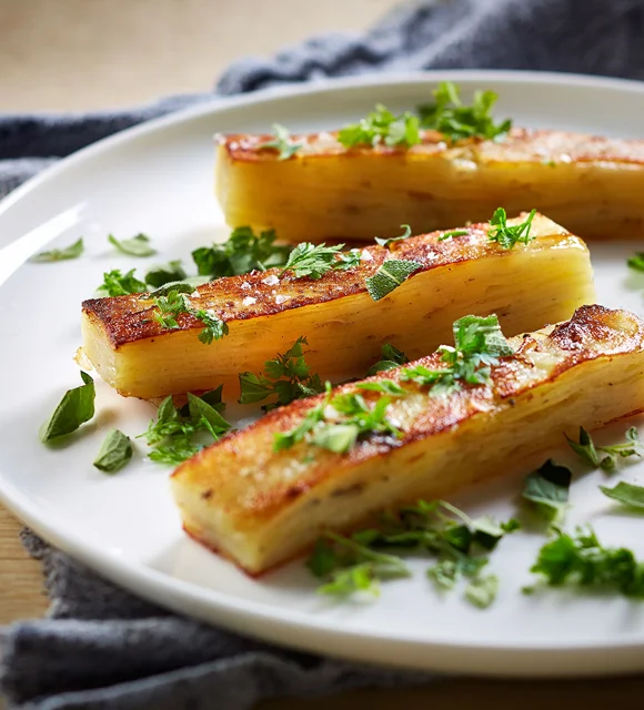 Pommes Anna with Castello Creamy Blue Cheese