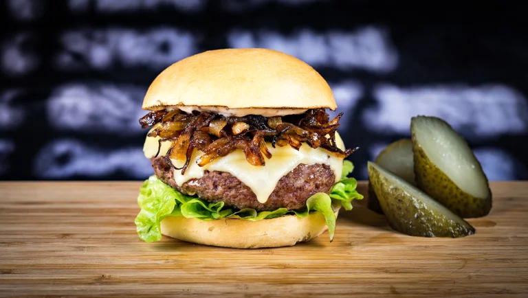 Swiss Cheese Burger