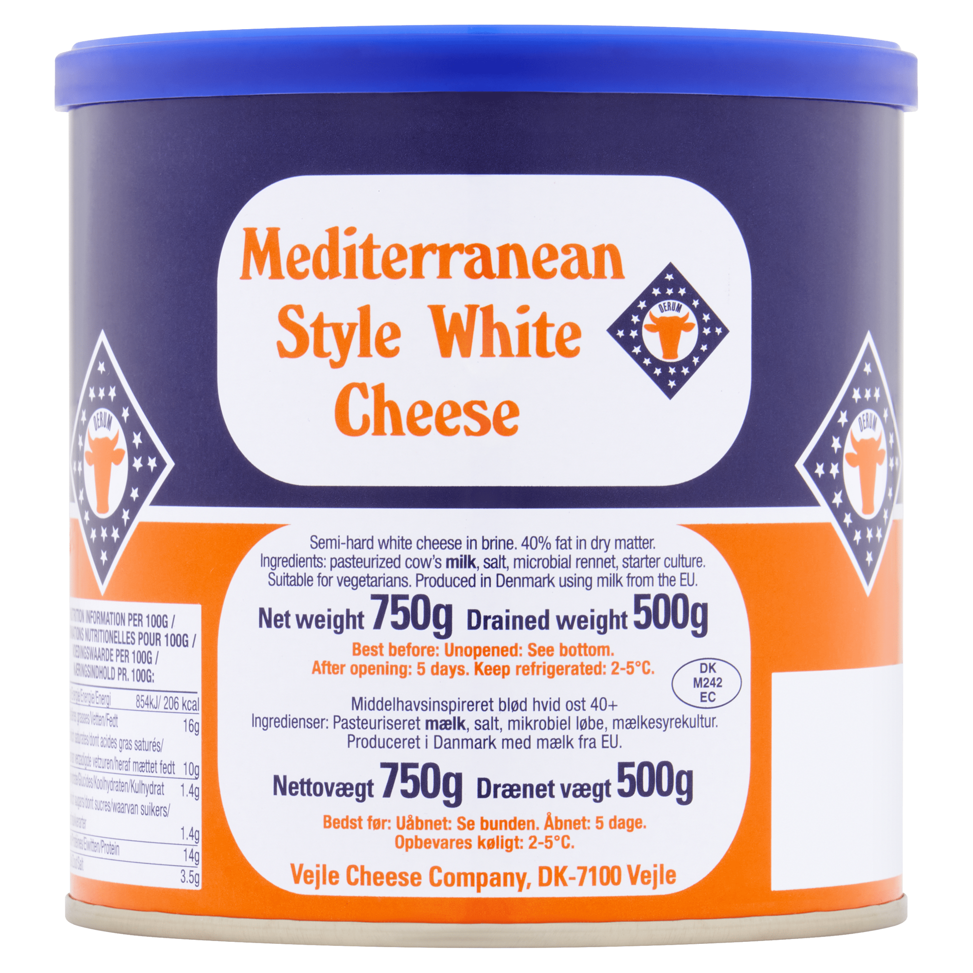 Oerum Mediterranean Style White Cheese 500g