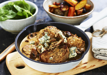 Fläskfilé med ädelost