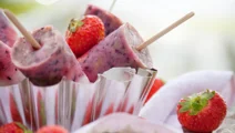 Aardbeienijslolly