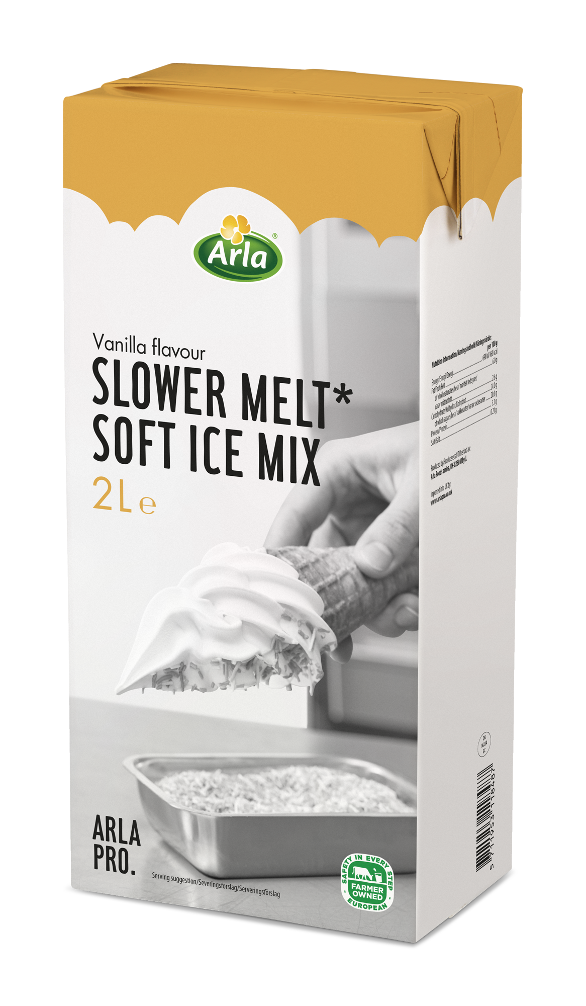 Mix pour glace vanille 2L – Fonte lente