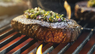 Grillad entrecôte med örtsmör