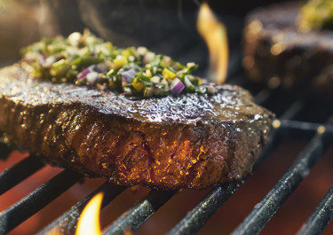 Grillad entrecôte med örtsmör