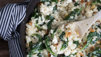 Pinaattirisotto