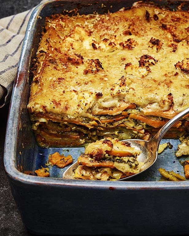 Sweet Potato And Pesto Lasagne