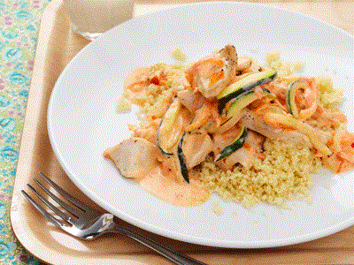 Kyckling med paprikasås