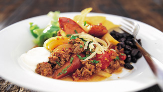 Chili med chorizo