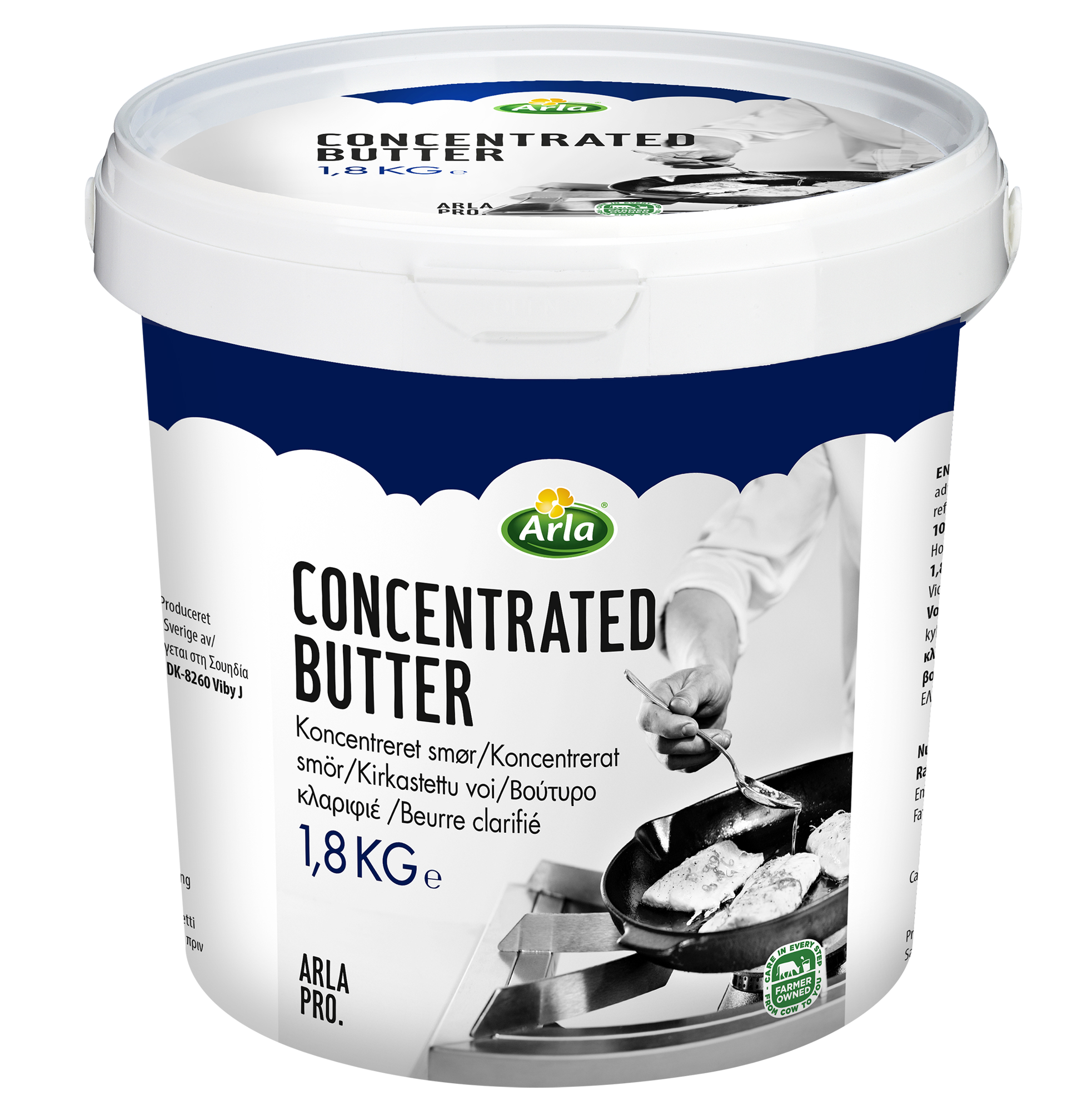 Arla Pro kirkastettu laktoositon voi 100% 1,8kg