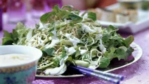 Nudelsallad med citrondressing