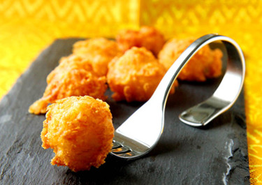 Friteeratut juustopallot