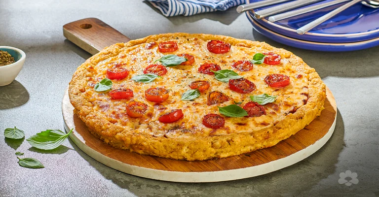 Margherita Pizza with Cauliflower Crust