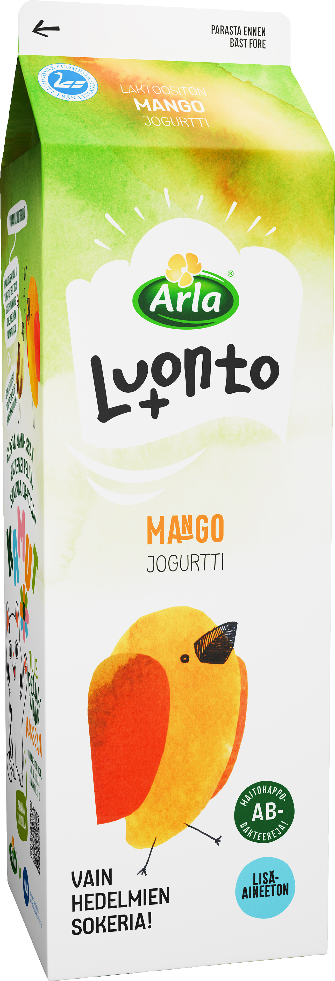 Arla Luonto+ AB mangojogurtti 1kg laktoositon