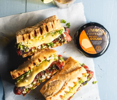 Smoked Gouda Choripan (Chorizo Sandwiches)