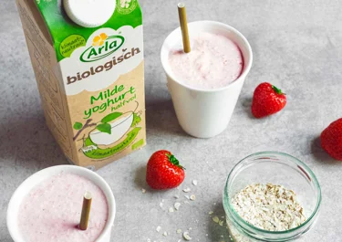 Drinkontbijt met biologische halfvolle yoghurt