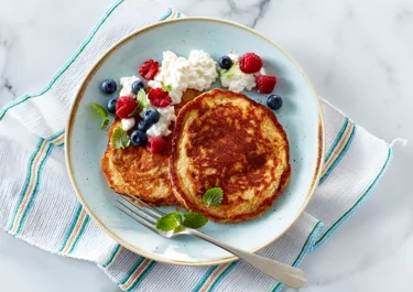 Pannenkoeken met cottagecheese