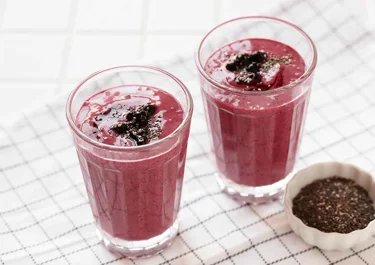Smoothie med chia och blåbär