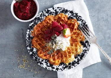 Cottage cheese våfflor
