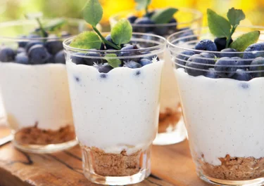 Lactosevrije vanilleyoghurt dessert