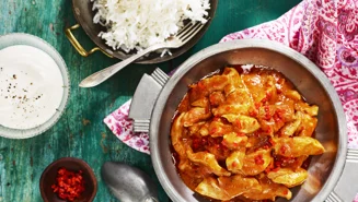 Kyckling masala med chili och yoghurt