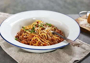 Snabb spaghetti bolognese