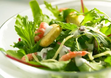 Caesarsallad med räkor