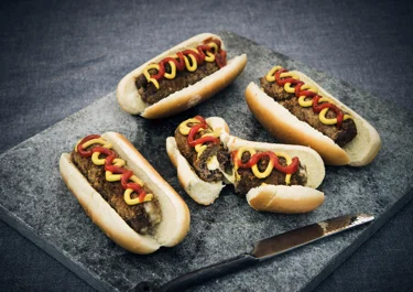 Cheddarfyllda Hot Dogs