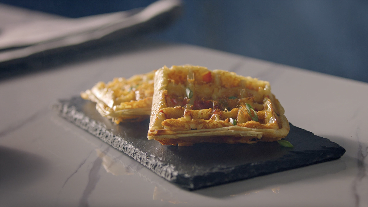 وافل الجبن شيدر