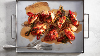 Smörstekt hummer med chili och ingefära