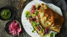 Fladbrød med hytteost