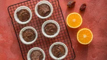 Eiwitrijke muffins met pure chocolade